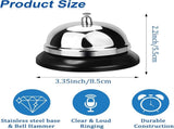 48 Packs Call Bell 3.35 Inch Diameter with Metal Anti-rust Construction Service for Hotels, Schools, V1259-DP01-A-5759