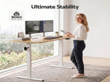 Artiss Standing Desk Height Adjustable 140cm Ergonomic Office Desk Oak HASD-ET156E-WHWD