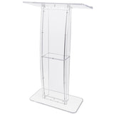 120cm Acrylic Podium Stand Transparent V63-931391