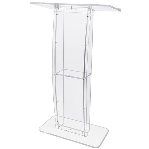 120cm Acrylic Podium Stand Transparent V63-931391