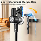 Cordless Vacuum Cleaner, 55Kpa/55Mins Vacuum Cleaners for Home. Self-Standing Stick Vacuum with V1313-AU-H28B