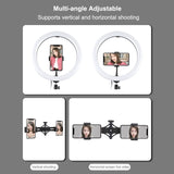 11.8 Rgbw Led Ring Light Kit With Mount Dual Phone Brackets And Remote Control V562-B7703TKP