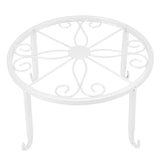 Single Layer Iron Plant Stand Floor Standing Simple Low Plant Stand Balcony Living Room Flower V1294-YM0717-3111220212114