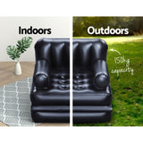 Bestway Inflatable Air Chair Seat Lounge Couch Lazy Sofa Blow Up Ottoman BW-CHAIR-75114-BK