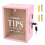 Lockable Wooden Tip Box, Secure Locked Side Door, Handy Compact Dimension, Steady Build, for V1369-AZ3-W-12085