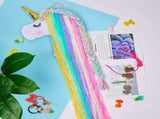 Unicorn Hair Clips Organizer for Girls 78x24CM Wall Hanging Decor Hair Bow Holder Cute Baby Headband V1369-AZ3-W-12577