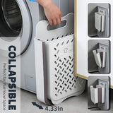 Laundry Basket - Folding Laundry Basket - Wall Shelf - Bath Shelf - Bathroom Rack - Rack V1189-WXF-260203-00303