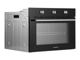Devanti 60cm Electric Built In Wall Oven Stainless Steel BIO-C-5F-M7B-BK