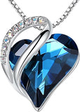 Infinity Love Heart Necklace, Birthstone Necklace for Women, Jewelry for Women with Healing V1164-325784