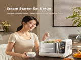 Hoper Layer Electric Food Steamer 16L Large Capacity 10 Second Start 24H Timer Independent Water V940-HG180-01