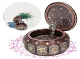 Music Box Fashion Creativity Rotating 12 Constellations Firends Birthday Holiday GiftsCoppery V1294-YM0901-3115200151019
