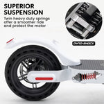 VALK 400W Electric Scooter, with Suspension for Adults Portable Folding Ride On,Synergy 5 MkII White V219-TRNESCVAS5W