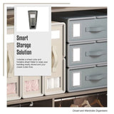 4PCS Foldable Bed Sheet Set Organizer Fabric Storage Bins with Handle Storage Box V63-952341