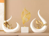 Platinum Ceramic "New Life" Sculpture Symbolizing growth through the form of a sprouting seed, V1102-ZZJJGSBJ001
