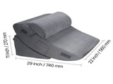 Wedge Pillow for Sleeping, 4 Pcs Adjustable Orthopedic Bed Wedge Set, Support Leg Neck Shoulder, V952-XXZKDJXXZ4JTW53OP001V0