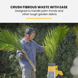 MICHIGAN 2400W Electric Crushing Impact Shredder, Quiet High Torque Garden Mulcher Chipper, Shreds V219-MCGSLG00A
