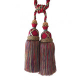 Multi Coloured Double Tassel Curtain Tieback V1008-2615-226