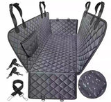 Dog Car Seat Cover with Mesh Window, Waterproof Pet Seat Cover for Back Seat, Non-Slip Durable V888-ELOSUNG10074