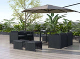 Horrocks 8 Seater Outdoor Dining Set-Black V264-OTF-503S-BLK