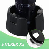 Desk 3-Pack Adjustable Anti-Spill Cup Holders for and Home - Non-Tipping Drink Holders V1366-AZ2-W-14578