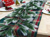 6 Ft Snow Flocked Norfolk Pine Cedar Realistic Pine Artificial Greenery Garlands for Decoration Xmas V1188-CYX-DP-946