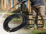 6M Heavy Duty Rubber Washing Machine Hose with Connector for Laundry Appliances and Washer Use V1369-AZ3-W-18354