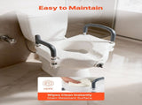 Raised Seat with Arms, 136.1 kg Load Capacity, 127 mm Lift Height, Widened Commode Elevated V952-XNSDSJGMTZD5HIUXQ001V0