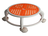 Round Rolling Low Stool Comfortable Universal Wheel Movable Mini Stool High Weight Capacity for Home V1294-YM0901-3116230016212