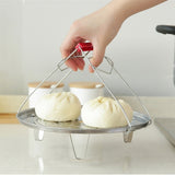 SOGA 2X 28cm Stainless Steel Steamer Insert Stock Pot Steaming Rack Stockpot Tray SS-RACK28CMX2