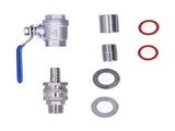 Weldless Kettle Valve Kit 1/2in BSP Ball Valve Quick Connector Bulkhead Assembly V1294-YM0721-3118210078511