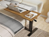 Premium height Adjustable Overbed Bedside Table With Wheels Solid Tilt Tray Table V767-JJ-XT1336