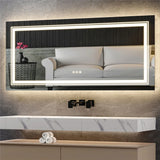 Interior Ave - 100 x 60cm Rectangle Frameless LED Bathroom Mirror V355-IA-RWM-10060