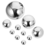 10-Pack Stainless Steel Garden Wall Spheres Decorative Mirrors for Indoor and Outdoor Home Decor V1366-AZ2-W-13130
