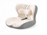 Ergonomic Memory Foam Seat Cushion with beige-gray Support Integrated One Piece Design Pressure V888-ELOSUNG54401