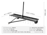 Tow Behind Dethatcher, 1219mm Tow Dethatcher with 24 Spring Steel Tines, Lawn Dethatcher Rake for V952-QXSCJ48QYGLJ9DV44V0