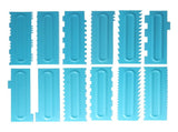 DIY Cream Scraper Combs Fondant Cake Pattern Modeling Tool for Home Kitchen Bakery1Set V1294-YM0714-3118210228612