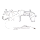 Party Neon Sign USB Powered Highly Transparent Acrylic Backsheet LED Neon Light Wall Sign for V1294-YM0706-3119230136611
