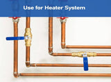 3/4 in Lead-Free Press Ball Valve,Press into 3/4"Copper Tubing Connection with EPDM O-ring V1258-DP02-C-2770