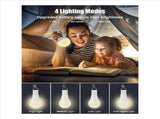 USB Rechargeable Light Bulb with Remote for Home Power Outage, Hanging LED Light Bulb with Hook for V1369-AZ3-W-11274