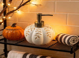 Halloween Autumn Pumpkin Soap Dispenser Ceramic Refillable Liquid Hand Soap Container Farmhouse Home V1369-AZ3-W-14904