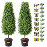 2 Pack 91.4cm Artificial Boxwood Topiary Tree Faux Plant UV Decor In/Outdoor V952-HYMRGXJS36YCXKYTZV0
