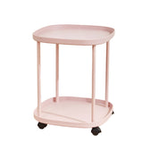 Luxury Bedside Shelf Double Layer Sofa Side Shelf Rolling Removable Nightstand Storage Shelf for V1294-YM0901-3117230176712