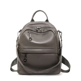 Lychee-grain leather backpack wear-resistant, large capacity, casual travel & commute, multiple V1232-SJB-ZP-002