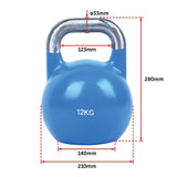 12kg Pro-Grade Steel Kettlebell Heavy Duty Strength Training V63-931461
