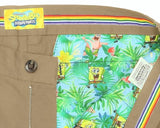 SpongeBob Squarepants Mens Hawaiian Shorts Summer - Sand V563-S20LSB720-27-32