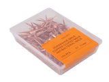 250Pcs Horseshoe Nails Copper Plated Rustproof Equestrian Riding Equipment Pet Supplies 51mm E5 V1294-YM0706-3111230194813