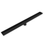 900mm Tile Insert Bathroom Shower Black Grate Drain w/Centre outlet Floor Waste V63-832881