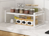 Desktop Bookshelf Organizer Desktop Organizer Office Storage Rack Warm White Simple Style V1294-YM0521-3117220297011
