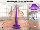 Aerial Yoga Frame & Yoga Hammock, 2950 mm Height Professional Yoga Swing Stand Comes with 12 m V952-KJDC293M12MDB9TTKV0