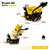 BAUMR-AG Tracked High Lifting/Tipping Power Barrow, 500kg Load Capacity, Hydrostatic, 9hp Engine V219-MATPBRBM9CHA